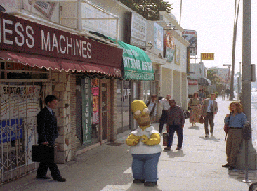Homer en ville