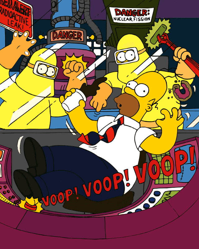 Homer  la centrale.