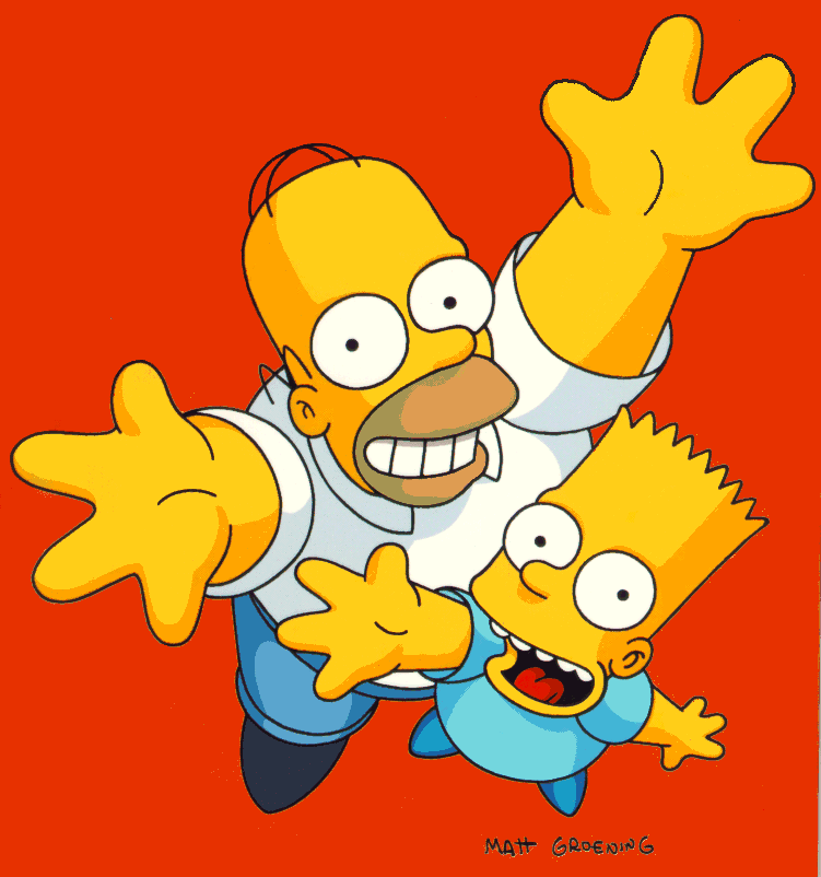 Homer et Bart vous saluent.